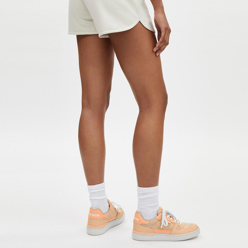 Clip Low Top Sneaker In Signature Jacquard